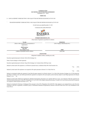 Thumbnail AgEagle Aerial Systems
 10-K Annual Report 2011