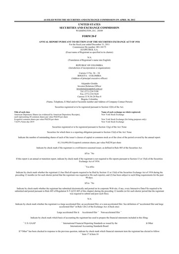 Thumbnail Ecopetrol 20-F Annual Report 