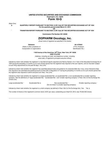 Vorschaubild Alaunos Therapeutics 10-Q Quartalsbericht 2012 