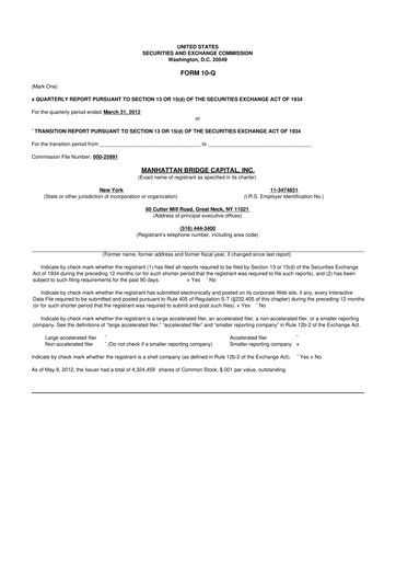 Vorschaubild Manhattan Bridge Capital
 10-Q Quartalsbericht 2012 
