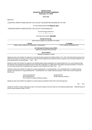 Thumbnail Rezolute 10-Q Quarterly Report FY2012 