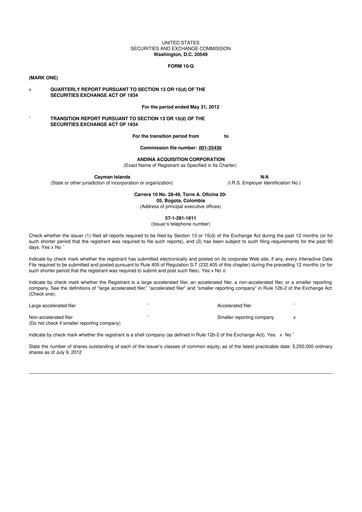 Miniature Tecnoglass 10-Q Rapport trimestriel 2013 