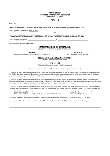 Vorschaubild Manhattan Bridge Capital
 10-Q Quartalsbericht  