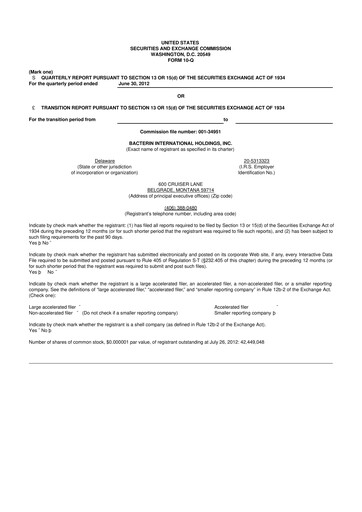 Thumbnail Xtant Medical 10-Q Quarterly Report FY2012 