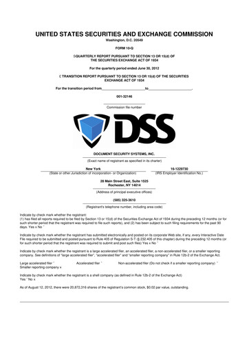 Thumbnail DSS, Inc. (Document Security Systems) 10-Q Quarterly Report FY2012 