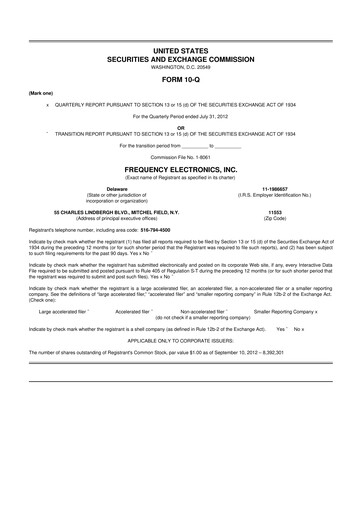 Thumbnail Frequency Electronics 10-Q Quarterly Report FY2013 