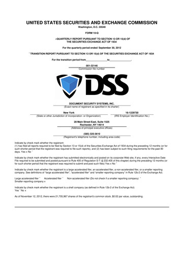 Thumbnail DSS, Inc. (Document Security Systems) 10-Q Quarterly Report FY2012 