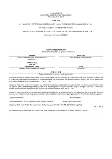 Thumbnail AgEagle Aerial Systems
 10-Q Quarterly Report FY2012 