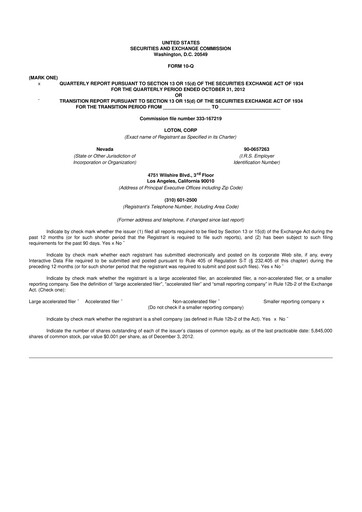 Thumbnail LiveOne 10-Q Quarterly Report FY2013 