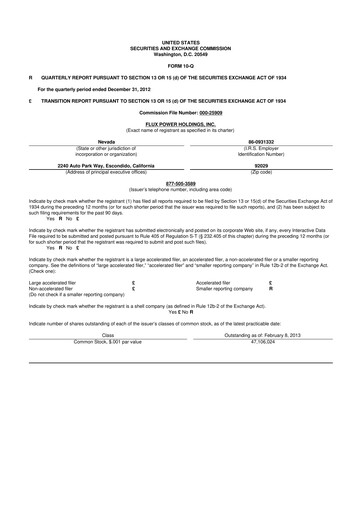 Thumbnail Flux Power 10-Q Quarterly Report FY2013 
