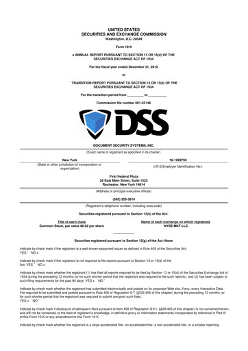 Thumbnail DSS, Inc. (Document Security Systems) 10-K Annual Report 2012