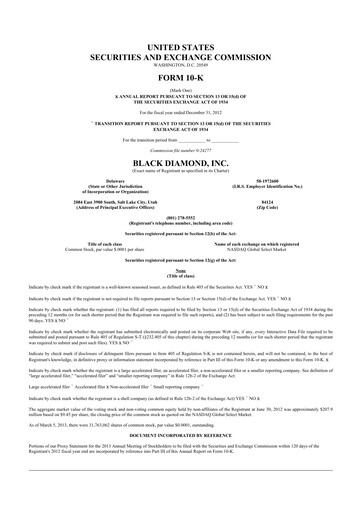 Vorschaubild Clarus
 10-K Jahresbericht 2012