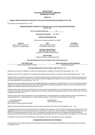 Vorschaubild Assembly Biosciences 10-K Jahresbericht 2012