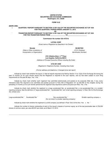 Thumbnail LiveOne 10-Q Quarterly Report FY2013 