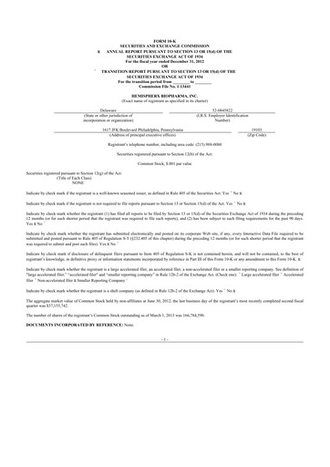 Thumbnail AIM ImmunoTech
 10-K Annual Report 2012