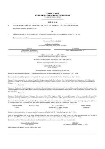 Thumbnail Intellicheck 10-K Annual Report 2012