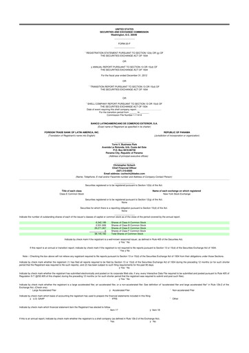 Thumbnail Bladex 20-F Annual Report 2012