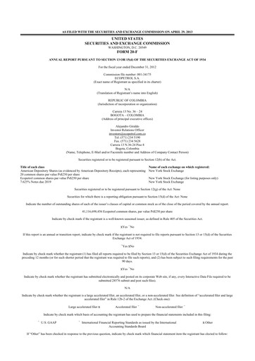 Thumbnail Ecopetrol 20-F Annual Report 