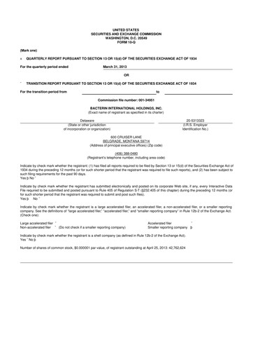 Thumbnail Xtant Medical 10-Q Quarterly Report FY2013 