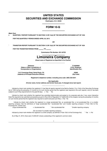 Thumbnail Limoneira
 10-Q Quarterly Report FY2013 