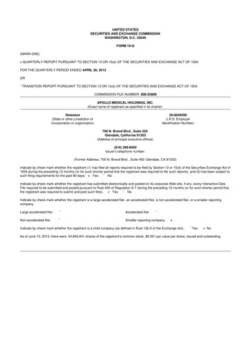 Vorschaubild Astrana Health 10-Q Quartalsbericht 2013 