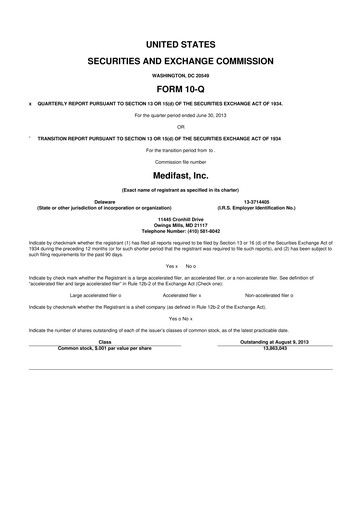 Thumbnail Medifast 10-Q Quarterly Report FY2013 