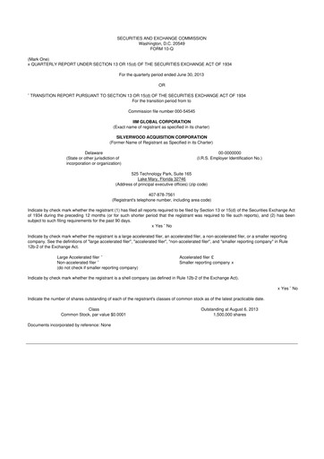 Thumbnail authID 10-Q Quarterly Report FY2013 