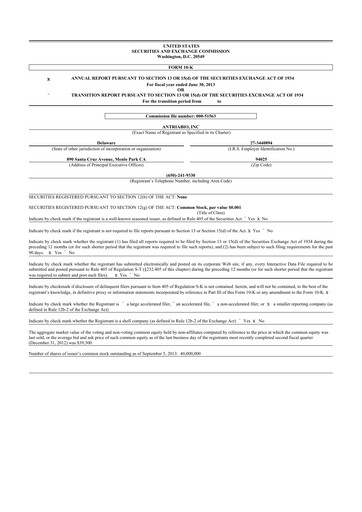 Thumbnail Rezolute 10-K Annual Report 2013