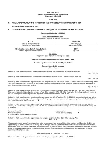 Thumbnail Flux Power 10-K Annual Report 2013