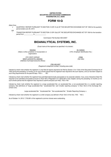 Thumbnail Inotiv 10-Q Quarterly Report FY2013 