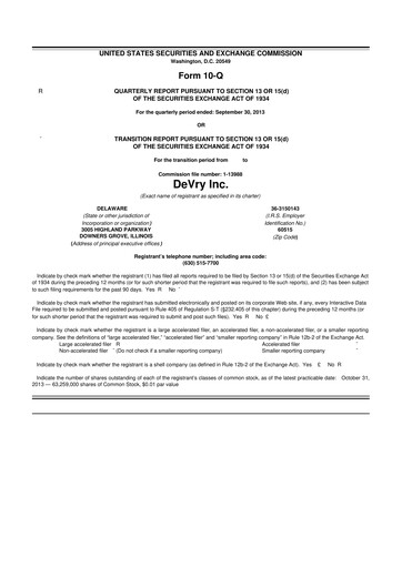 Thumbnail Adtalem Global Education
 10-Q Quarterly Report FY2014 