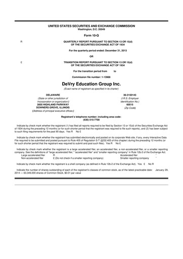 Thumbnail Adtalem Global Education
 10-Q Quarterly Report FY2014 