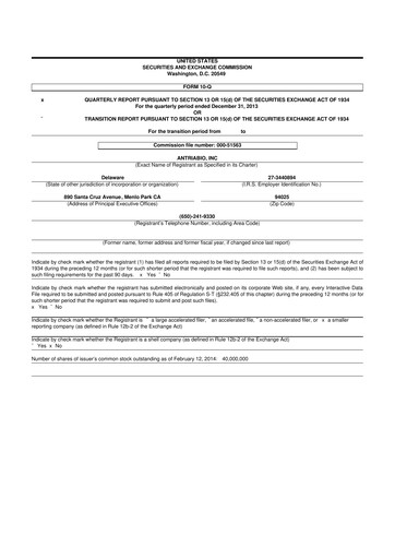 Thumbnail Rezolute 10-Q Quarterly Report FY2014 