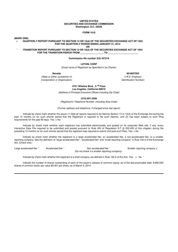 Thumbnail LiveOne 10-Q Quarterly Report FY2014 