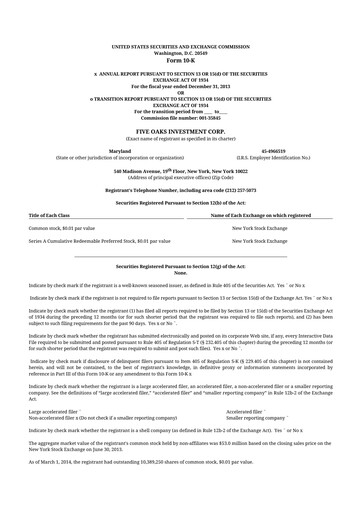 Thumbnail Lument Finance Trust 10-K Annual Report 2013