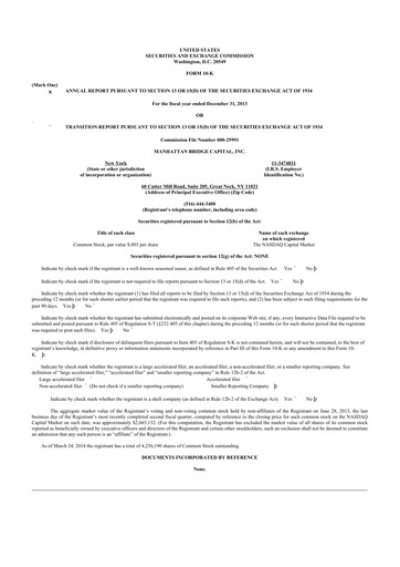 Thumbnail Manhattan Bridge Capital
 10-K Annual Report 2013