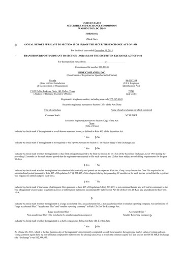 Miniature Envela Corporation 10-K Rapport annuel 2013