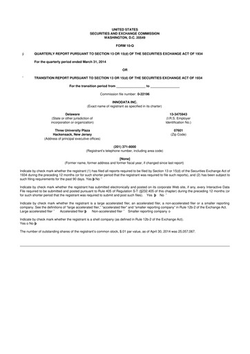 Thumbnail Innodata 10-Q Quarterly Report FY2014 