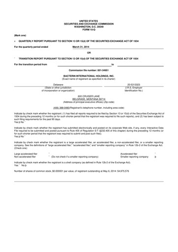 Thumbnail Xtant Medical 10-Q Quarterly Report FY2014 