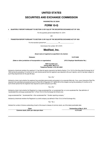 Thumbnail Medifast 10-Q Quarterly Report FY2014 