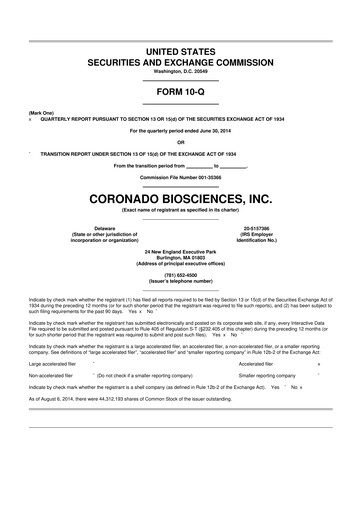 Vorschaubild Fortress Biotech
 10-Q Quartalsbericht 2014 
