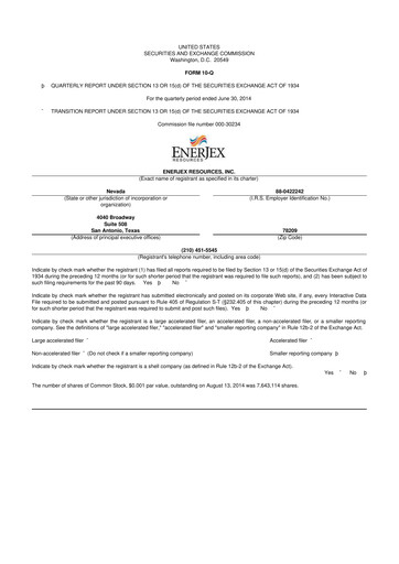 Thumbnail AgEagle Aerial Systems
 10-Q Quarterly Report FY2014 