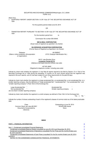 Thumbnail authID 10-Q Quarterly Report FY2014 