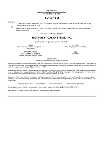 Thumbnail Inotiv 10-Q Quarterly Report FY2014 