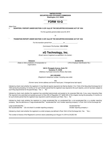 Thumbnail Vislink Technologies
 10-Q Quarterly Report FY2014 