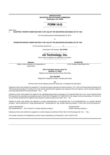 Thumbnail Vislink Technologies
 10-Q Quarterly Report FY2014 