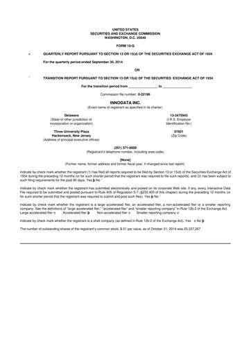 Thumbnail Innodata 10-Q Quarterly Report FY2014 