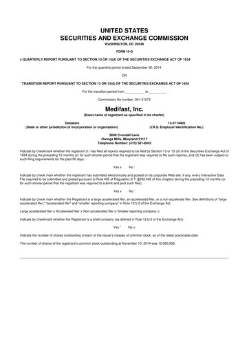 Thumbnail Medifast 10-Q Quarterly Report FY2014 