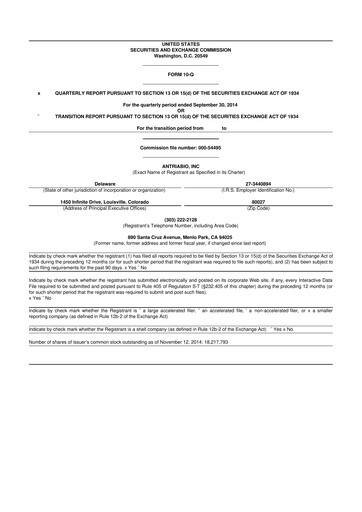 Thumbnail Rezolute 10-Q Quarterly Report FY2015 