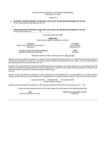 Thumbnail Perspective Therapeutics 10-Q Quarterly Report FY2015 